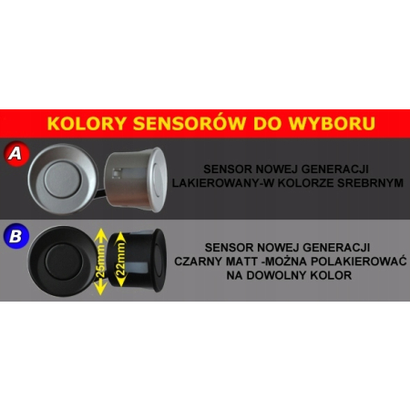 CZUJNIKI PARKOWANIA WYŚWIETLACZ LED POD PODSUFITKĘ