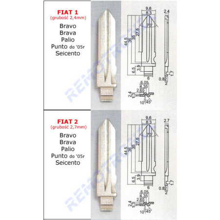 GROT GROTY FIAT SEICENTO BRAVO BRAVA PUNTO I INNE