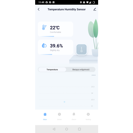Czujnik temperatury wilgotności ZigBee TUYA Smart