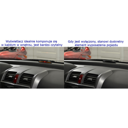 Czujniki Cofania Parkowania RTX Przód Tył Slim Led