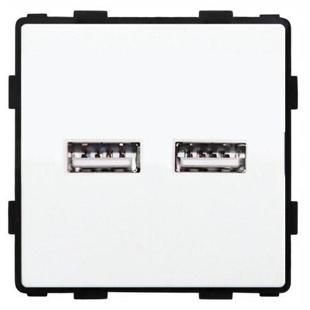 Gniazdko ścienne moduł USB 2x 3A system RTX SH
