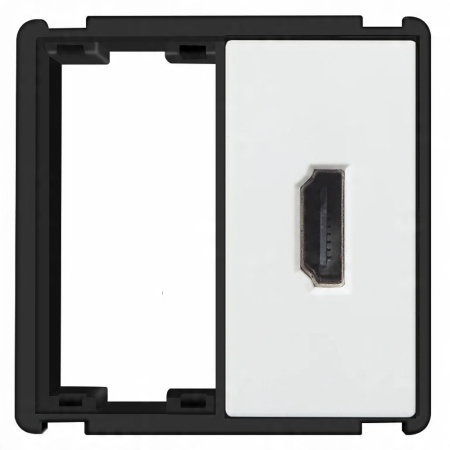 Gniazdko ścienne moduł HDMI system RTX SH Białe