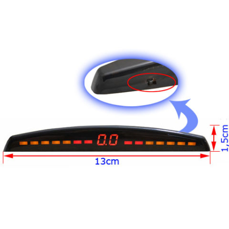 Czujniki Cofania Parkowania RTX Przód Tył Slim Led
