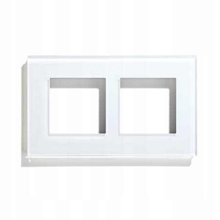 Ramka szklana BIAŁA 2-polowa do systemu RTX SH