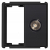 Gniazdko ścienne moduł TV system RTX SH czarne