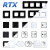 Ramka PVC CZARNA 1-polowa do systemu RTX SH