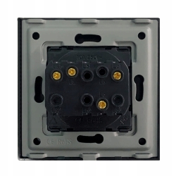 Włącznik światła- przycisk chwilowy 2P mechaniczny wkład czarny RTX SH