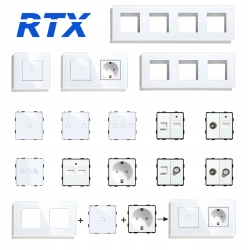Ramka Szklana Biała 3-Polowa do Systemu RTX SH