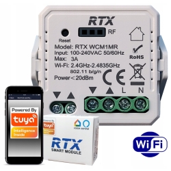 Sterownik Rolet RTX TUYA WiFi + RF MINI DOPUSZKOWY