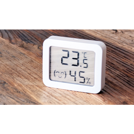 Najmniejszy Czujnik Sensor Temperatury Wilgotności LCD Zigbee Tuya #Export