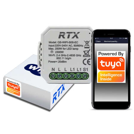 TUYA Przekaźnik sterowany WiFi POMIAR ENERGII