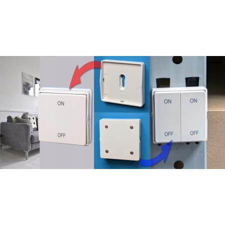 Przycisk kinetyczny 2P Pilot radiowy RF 2,4GHz do modułów RTX #BEZBATERYJNY