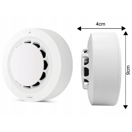 Czujnik Detektor Sensor Fotoelektryczny Dymu ZigBee TUYA Smart