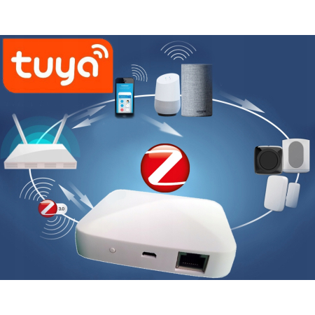 Gniazdko Zigbee Tuya Smart +Ramka Szkło RTX Czarne