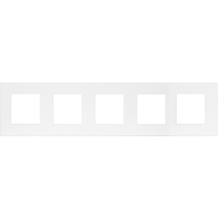 Ramka PVC BIAŁA 5-polowa do systemu RTX SH