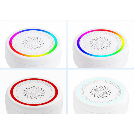 Syrena ZIGBEE TUYA Sygnalizator funkcyjny RTX #Własne komunikaty i melodie