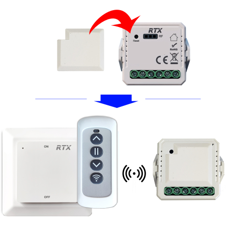 RTX Moduł Mini Przekaźnik Sterownik Dopuszkowy 2 kanały WiFi TUYA LN opc RF