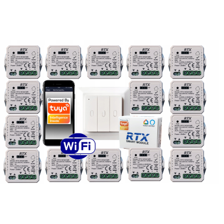 15x Sterownik Moduł Rolet RTX TUYA WiFi + Pilot RFR3M GRATIS