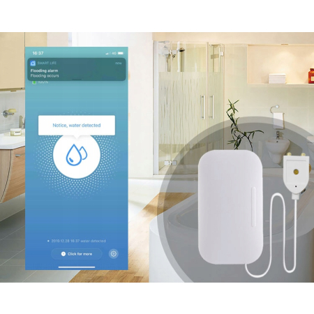RTX Czujnik Sensor Wody Zalania Zigbee Tuya Smart