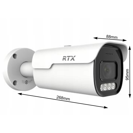 Kamera RTX IP5Mpx Sony Starvis PoE Mikrofon IR 60m 5x Zoom opt. Kąt do 124°