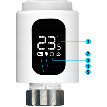 Głowica Termostatyczna RTX Termostat do grzejnika WiFi TUYA Smart