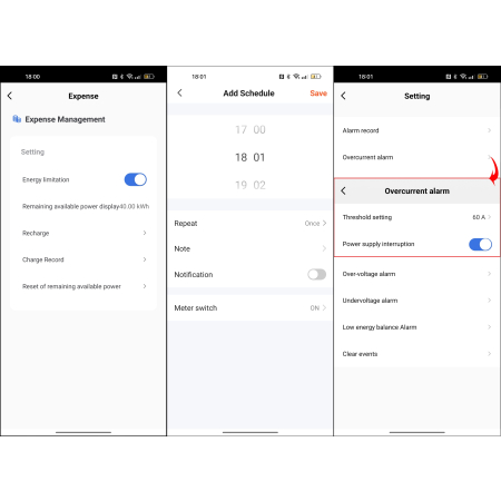 RTX Licznik Miernik Energii Prądu Watomierz Pomiar do 63A TUYA WiFi DIN