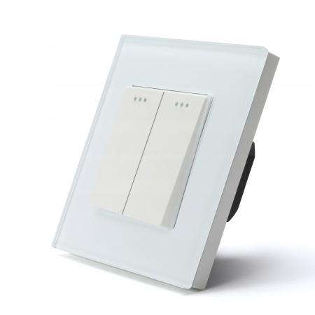 Włącznik światła- przycisk chwilowy 2P mechaniczny wkład biały RTX SH