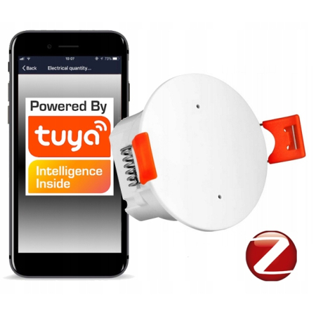 Sufitowy czujnik mikrofalowy sensor obecności ZigBee TUYA Smart 230V