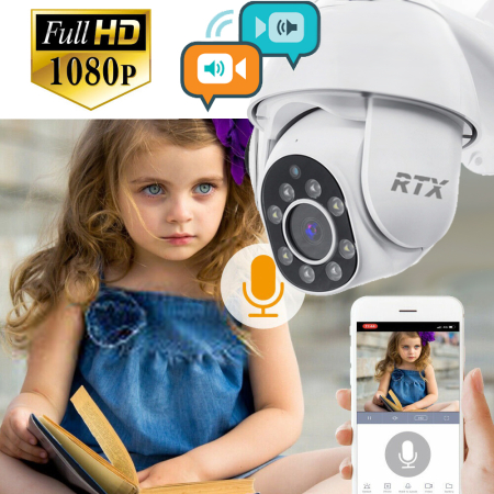 Kamera SmartCam Zewnętrzna Obrotowa Tuya Google