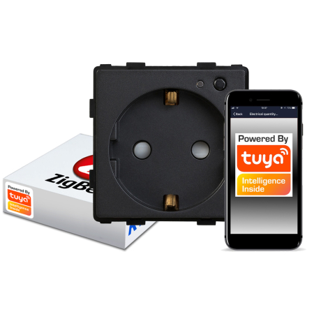 Gniazdko Inteligentne Ścienne ZigBee TUYA RTX SH C