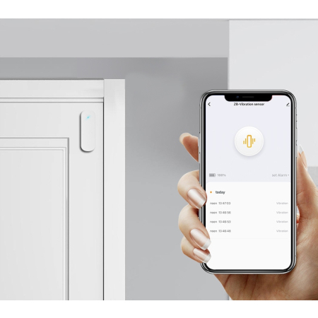 Czujnik sensor wibracji drgania udaru ZigBee TUYA