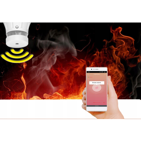 Czujnik detektor sensor dymu WiFi TUYA Smart