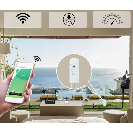 Zewnętrzny Bezprzewodowy Czujnik Wilgotności Temperatury Gleby Tuya Zigbee