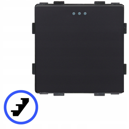 Włącznik światła schodowy 1P mechaniczny wkład czarny RTX SH