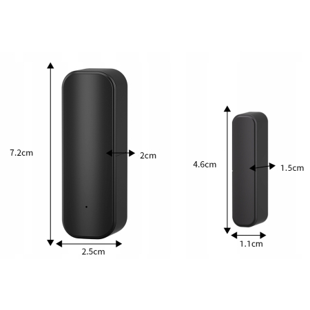 Czujnik Otwarcia Zamknięcia Drzwi Okna TUYA ZGBEE #czarny