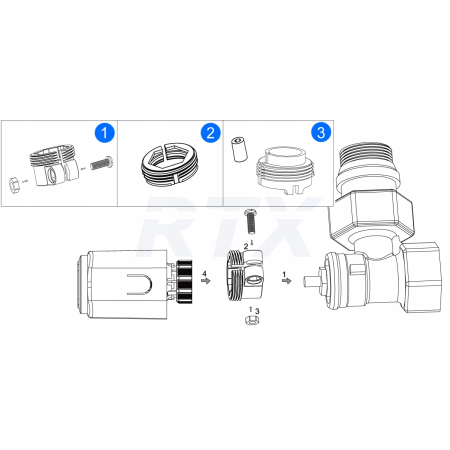 Głowica Termostatyczna RTX ZRT4 Termostat do grzejnika ZigBee TUYA Smart