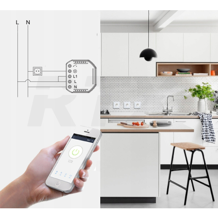 TUYA Przekaźnik sterowany WiFi POMIAR ENERGII