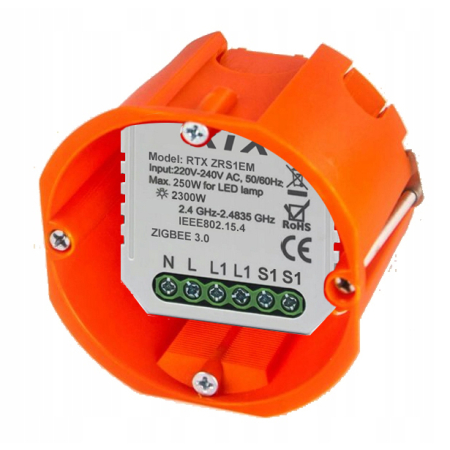 Przekaźnik Dopuszkowy 1ob ZigBee TUYA Działa bez N