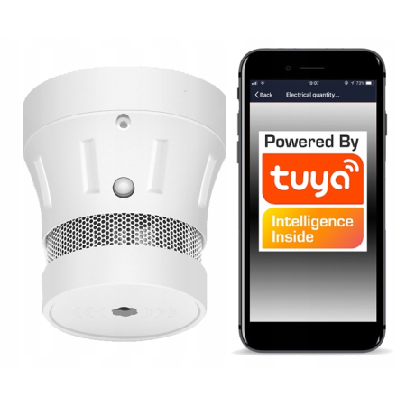 Czujnik detektor sensor dymu WiFi TUYA Smart