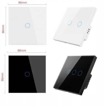 Włącznik Dotykowy WiFi TUYA 1obw. biały # L+N