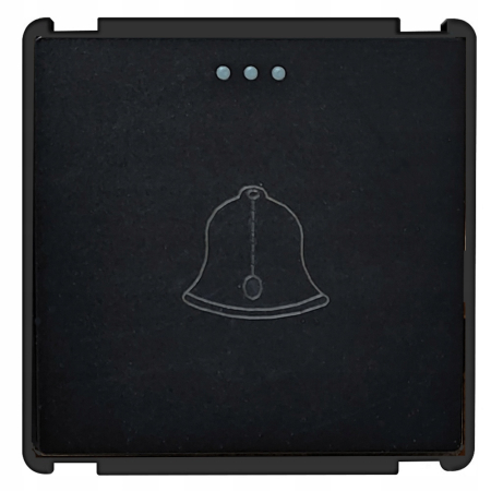 Przycisk dzwonka mechaniczny wkład czarny RTX SH