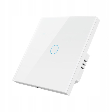 Włącznik Dotykowy WiFi TUYA 1obw. biały #z N/bez N
