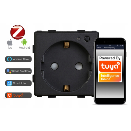 Gniazdko Inteligentne Ścienne ZigBee TUYA RTX SH C