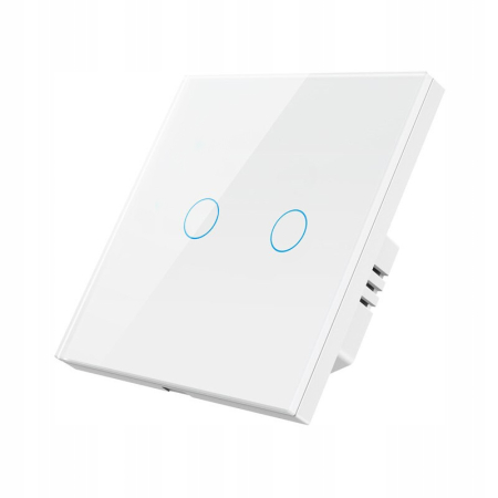 Włącznik Dotykowy ZigBee TUYA 2obw. biały #bez N