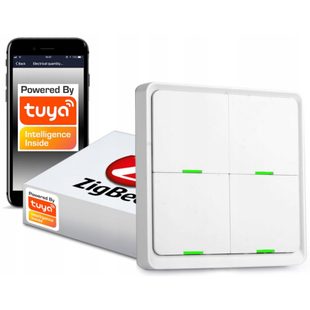 Pilot Przełącznik 12 scen 4 przyciski ZigBee Tuya