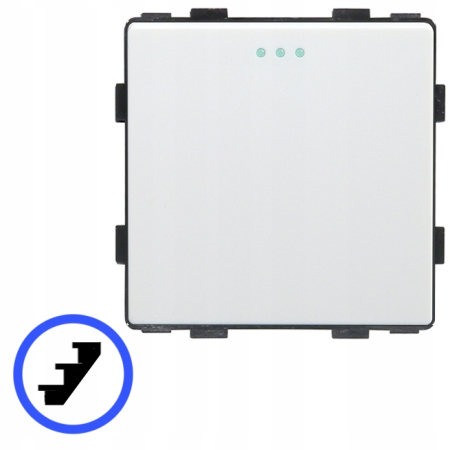 Włącznik światła schodowy 1P mechaniczny wkład biały RTX SH