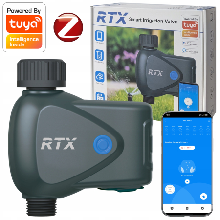 RTX Zawór System Nawadniania Podlewania Ogrodu Tuya Zigbee # Pomiar Wody
