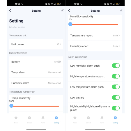 Czujnik Sensor Temperatury i Wilgotności WiFi Tuya RTX Eco