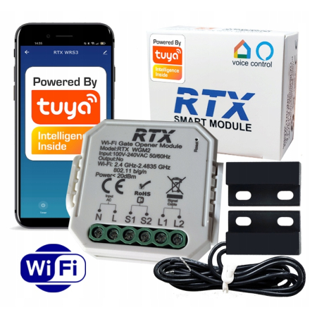 STEROWNIK BRAMY GARAŻOWEJ WIFI TUYA SMART +CZUJNIK