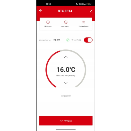 Głowica Termostatyczna RTX ZRT4 Termostat do grzejnika ZigBee TUYA Smart